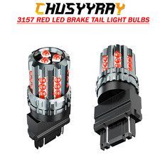 2pcs 3157 Led Red Flash Blinking Brake Stop Tail Light Parking Bulb Lamp 2pcs 3157 Led Red Flash Blinking Brake Stop Tail Light Parking Bulb Lamp