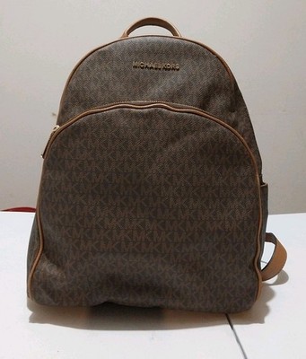Michael Kors Abbey Backpack, Size Medium Brown