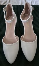 Girls White Dress Shoes Heels for Girls Princess Flower Girl for Wedding East...