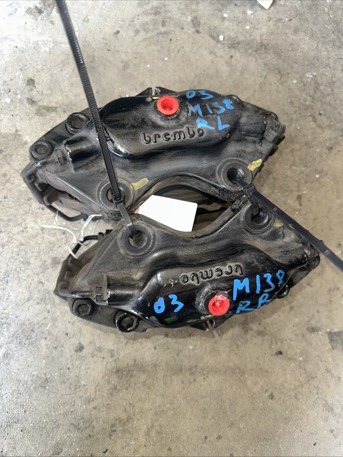 Maserati Spyder 4200 M138 Rear Left & Right Brake Caliper Calipers Set OEM 61k