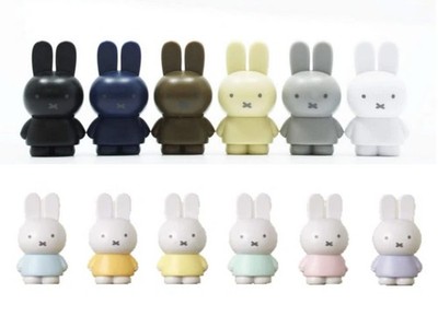 (Set of 12) JAPAN Miffy Rabbit Tetrafibits Soil Stand Pastel Figure (12 colors)