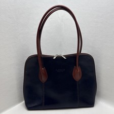 Borse In Pelle Genuine Leather Shoulder Florence Bag Blue  Brown Made In Italy