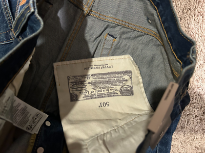 Levi's Premium 501 Original Fit Selvedge Jeans 100% Cotton Sizes