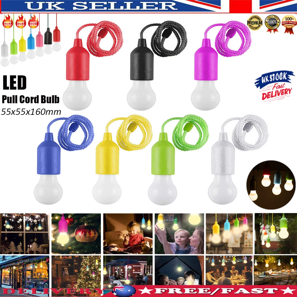 Battery led light pull cord online