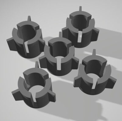 5x Adapter Spulenhalter passend für Super 8 /Regular 8/ Normal 8 Filmspule Spule