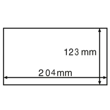 50 Leuchtturm Hüllen BASIC 204 x 123 mm für Banknoten