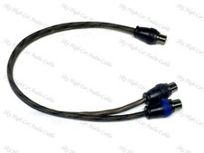 Sky High Car Audio Twisted 2 Female 1 Female RCA Splitter Cables OFC 1F2F