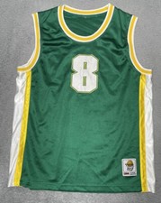 Vintage 1994 PJ Mark Athletic Blank Green Jersey #8 Mens Large
