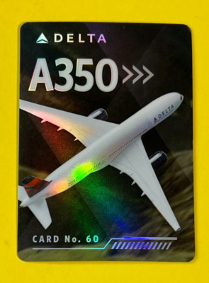2022 Delta Air Lines Boeing A350-900 Aircraft Pilot Trading Card #60