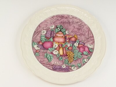 Gien France Platter Les Delices 12.75 Inches wide