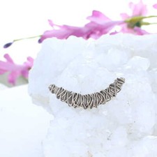 STERLING SILVER Curved Bead Wire Design 1 Pc NewWorldGems