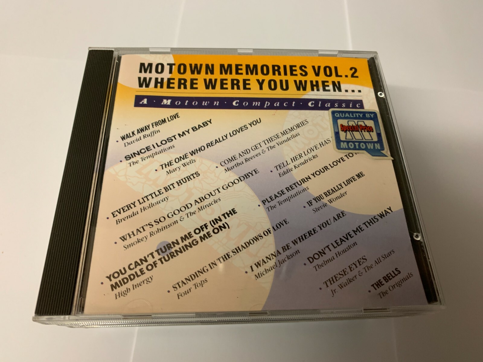 Motown Memories Vol.2 Where Were You When..CD Motown ‎– WD72628 [B40]