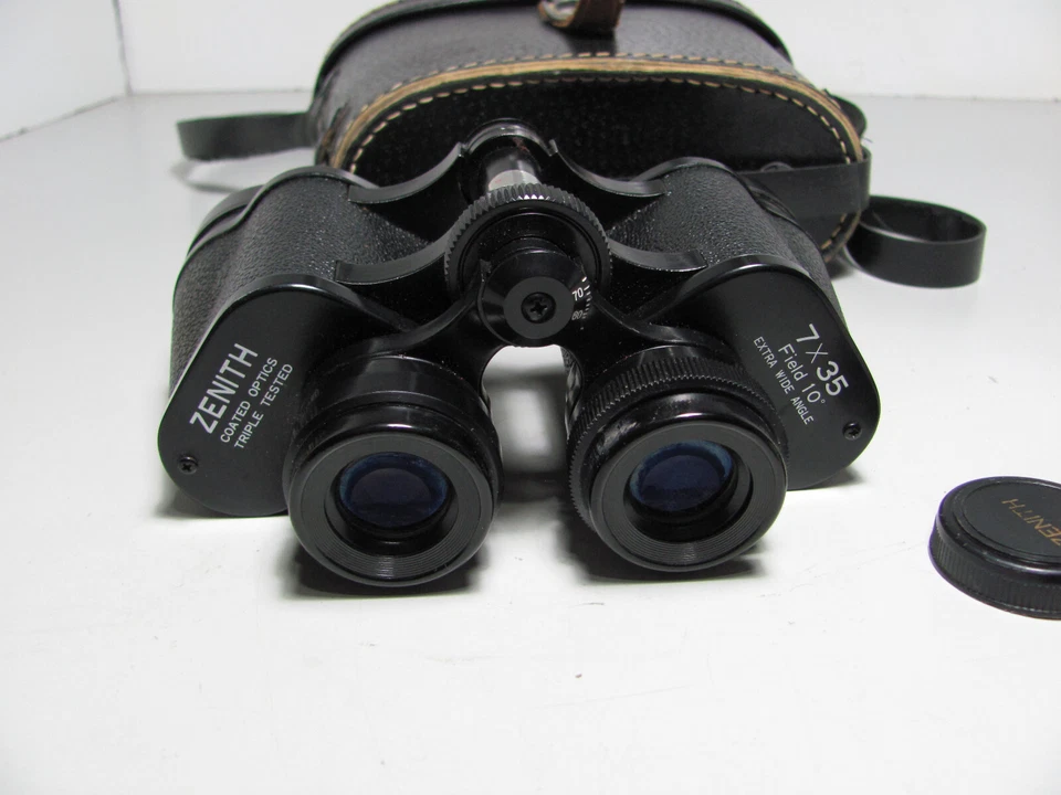 Vintage Zenith  7 x 35 Field 10 Extra Wide Angle Fully Coated Optics Binoculars - Image 4 of 4