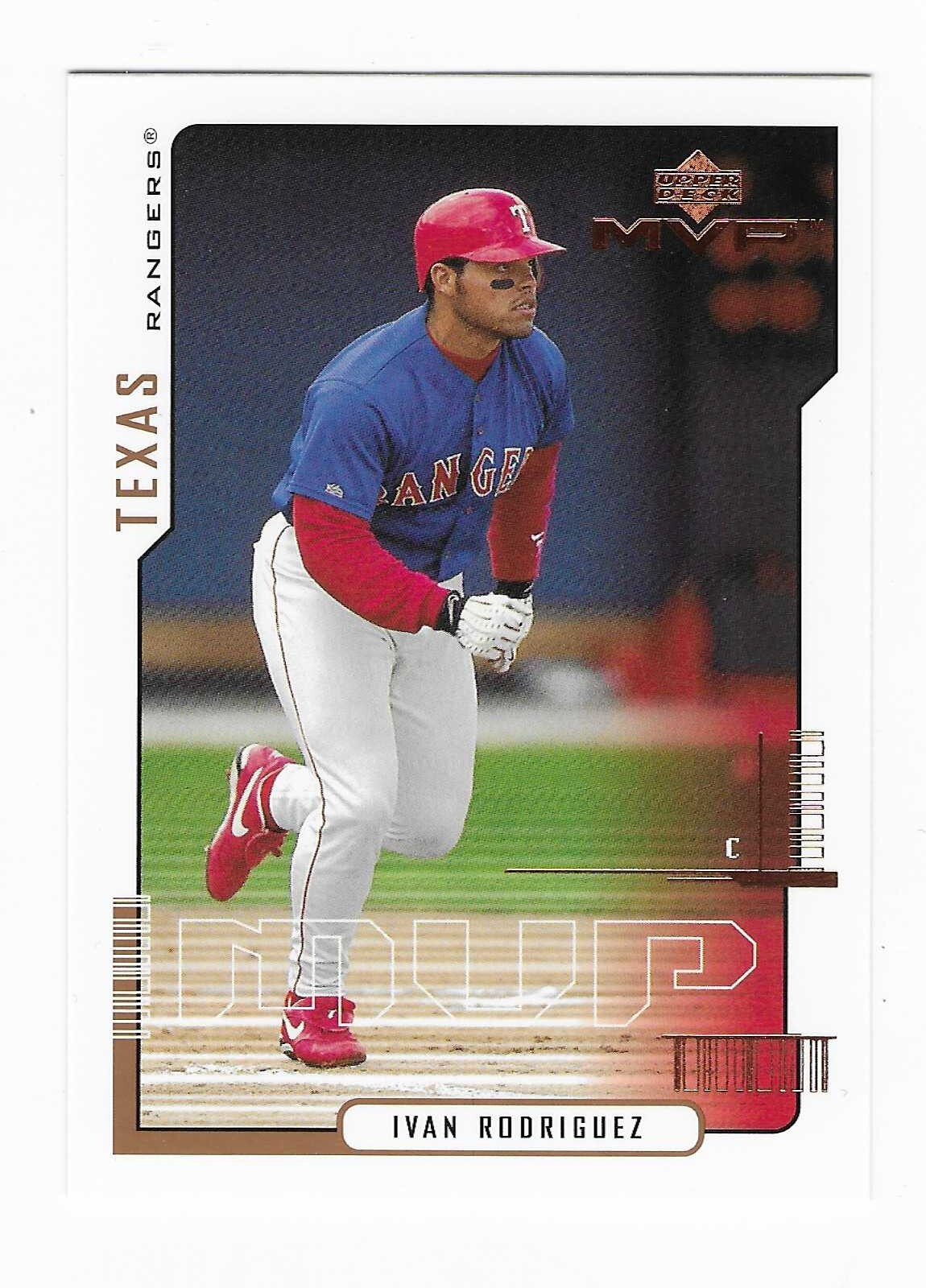 2000 Upper Deck MVP Ivan Rodriguez Texas Rangers Baseball Card #167 HOF