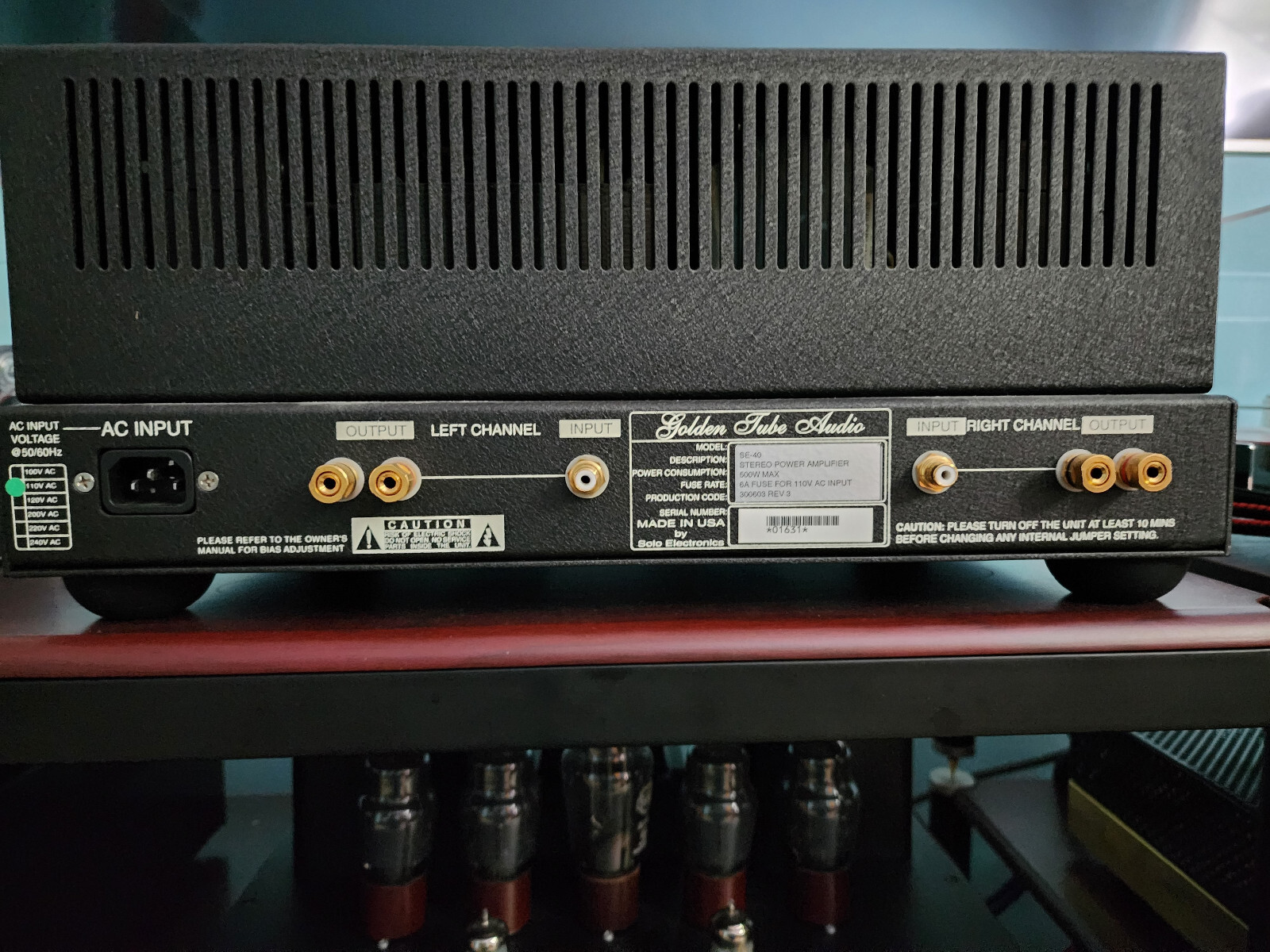 Golden Tube Audio SE40 Tube Power Amplifier, fully upgraded, 2 eBay