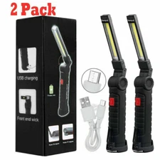 Rechargeable LED COB Work Light Mechanic Flashlight Lamp Bright