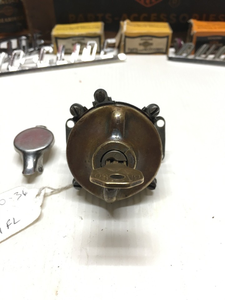 Vintage Harley Davidson Ignition Switch with Key Flathead Panhead