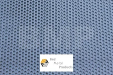 304 Stainless Steel Perforated Sheet 0.040" x 12" x 12" - 1/8" HOLES 0600110