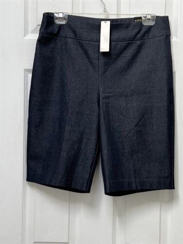 NWT Chico's Size 1.5 M 10 x 11" So Slimming Brigitte Denim Look Bermuda Shorts