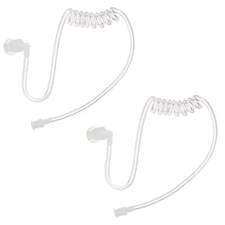 2x Acoustic Coil Tube Walkie Talkie Earpieces for Retevis Midland 2 Way Radios