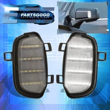 For 19-21 Chevy Silverado Sierra 1500 Clear LED Side Mirror Puddle Lights Lamps