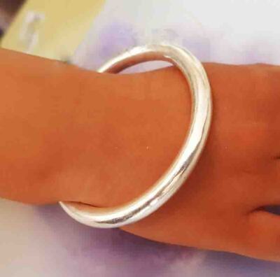 Thick Heavy Silver Bangle, 925 Sterling Silver Bangle, Chunky Silver Bracelet | eBay Thick Heavy Silver Bangle, 925 Sterling Silver Bangle, Chunky Silver Bracelet | eBay