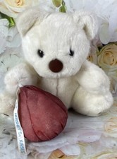 Vintage Hershey  s Candy Kiss White Bear Plush Applause 1987 Teddy