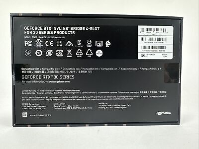 NVIDIA GeForce RTX NVLink HB Bridge 4-Slot for 30/3000 NVIDIA GeForce RTX NVLink HB Bridge 4-Slot for 30/3000