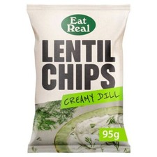 Image of Eat Real Creamy Dill Lentil Chips 95g