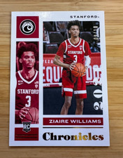 2021 Chronicles Draft Picks Ziaire Williams Gold Parallel Rookie /10 RC