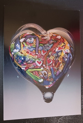 postcard Paulette Hall Doug Sweet Karuna Glass Ohio artist art promo unposted