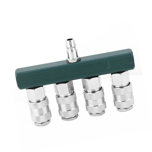 Air Hose Coupler Smooth Surface 4 Way Quick Connector For Tool Operations NEW - Picture 14 of 24