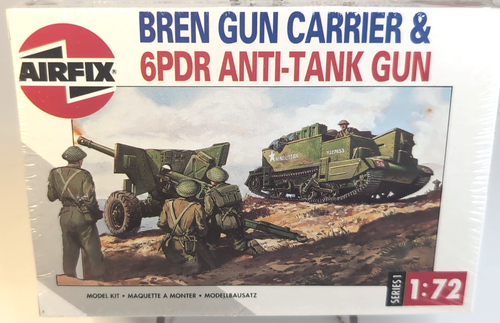 AIRFIX- BREN GUN CARRIER & 6PDR ANTI-TANK GUN #01309 - 1:72 Scale Model Kit (#1)