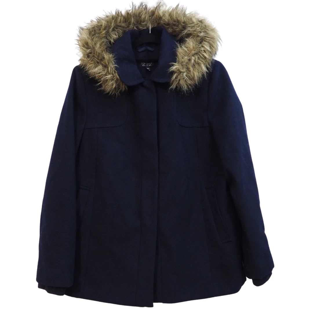 Topshop top blue coat