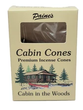 Cabin in the Woods #25 Incense Log Cabin Cones Paine USA Christmas Tree Campfire