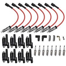 8Pack Ignition Coil+Spark Plug+Wire For 14-20 Chevy Silverado 1500 Sierra 1500