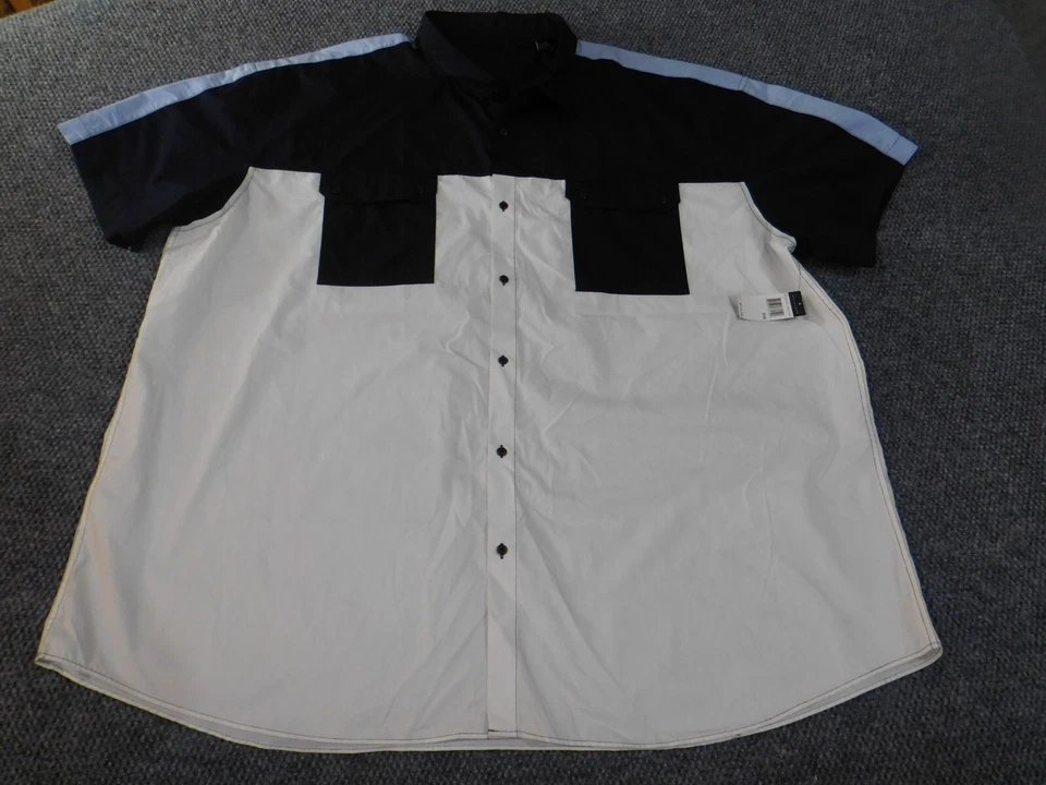 Camisa Sean John 6XL Blanca Y2K Para Hombre Grande Hip-hop Abotonada Clásica Retro De Colección Foto 3 de 4