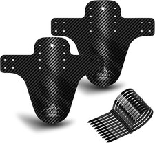 Bike Fender, 2PCS Adjustable MTB Mud Guard, Front and Rear Compatible Mudguar...