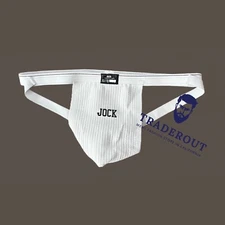 H.E.Arts JOCK logo custom print McDavid Men white Jock  jockstrap underwear