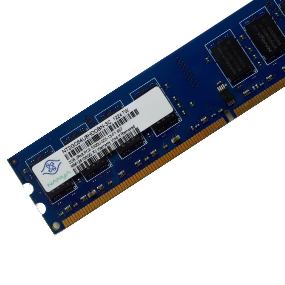 For NANYA 2GB 2G / 1G PC2-5300U DDR2-667MHz CL5 DIMM PC Intel Desktop Memory LOT - Image 3 of 4