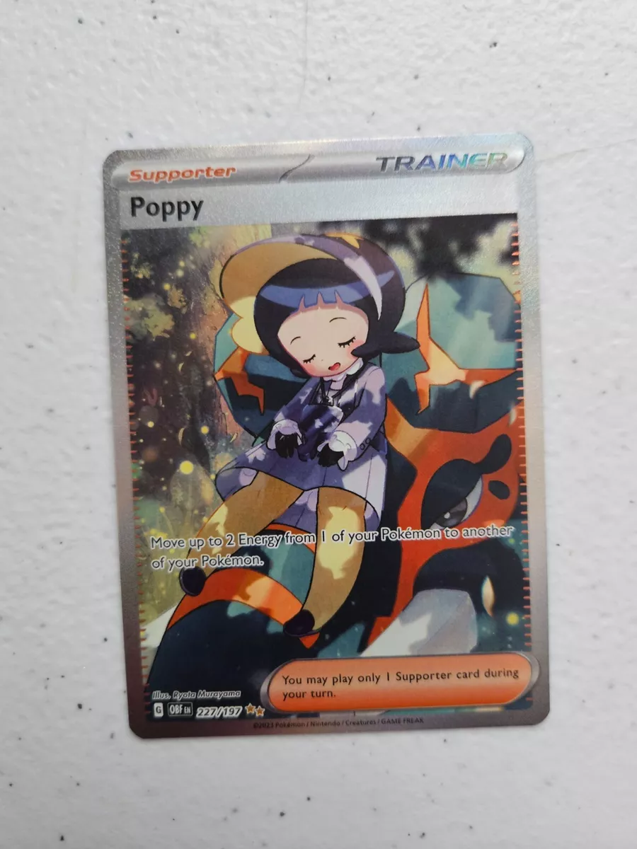 Popi (Poppy) 220/197 Shiny Full Art - Ultraboost X Écarlate et Violet 03  Flammes Obsidiennes - Box of 10 Pokemon French cards