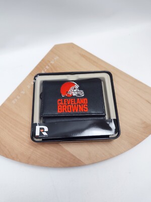 Cleveland Browns NFL Team Logo Embroidered Leather TRIFOLD Wallet