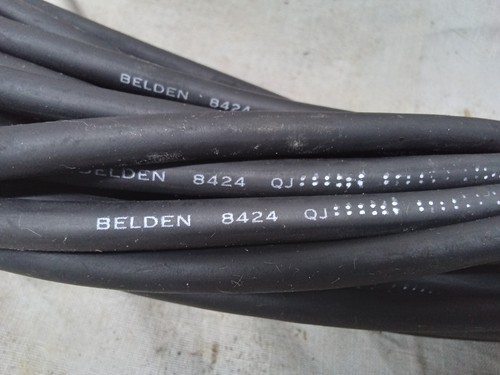 100 piedi nuovo cavo microfono audio schermato Belden 8424 a bassa impedenza - Foto 2 di 5