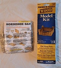 Wood Model Kits. Fort. Horseshoe Game. Stocking Stuffer.
