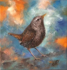 Original Oil Painting Birds Painting Animal Art