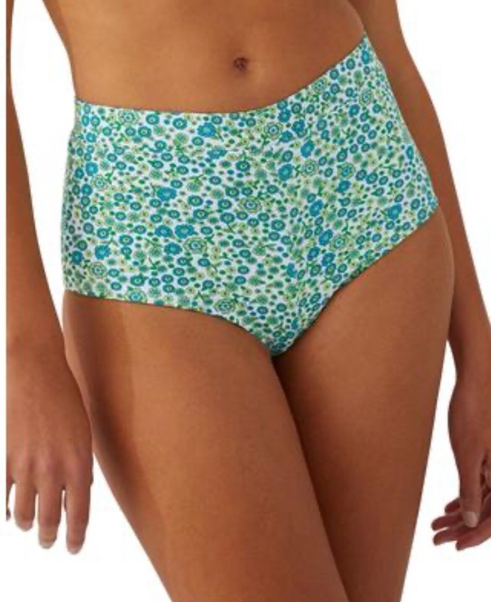 Cotton on Body Women's Floral-Print High-Waist Bikini Bottoms Retro  Ditsy, XL