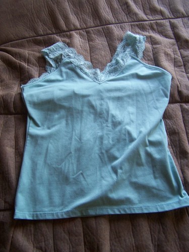 Ladies New York & Co Seafoam Green with Lace Cami Size S New with out tags - Picture 2 of 3