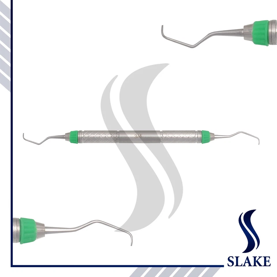 Juego de 7 Escaladores Higiene Quirúrgica Mango Hueco Perio Curetas Dentales Gracey Nuevos Foto 3 de 4