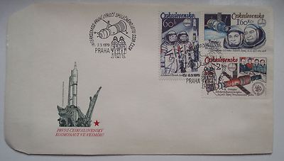 1979 Interkosmos Anniversary Czechoslovak Astronaut Remek Sojuz 28 Salyut FDC