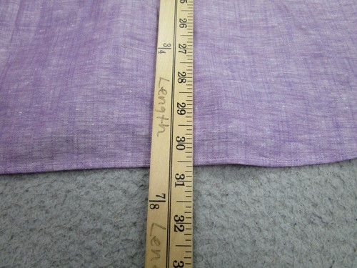 Ted Baker Shirt Mens 5 Purple Linen Casual Chambray Workshirt Adult Large - Picture 8 of 11